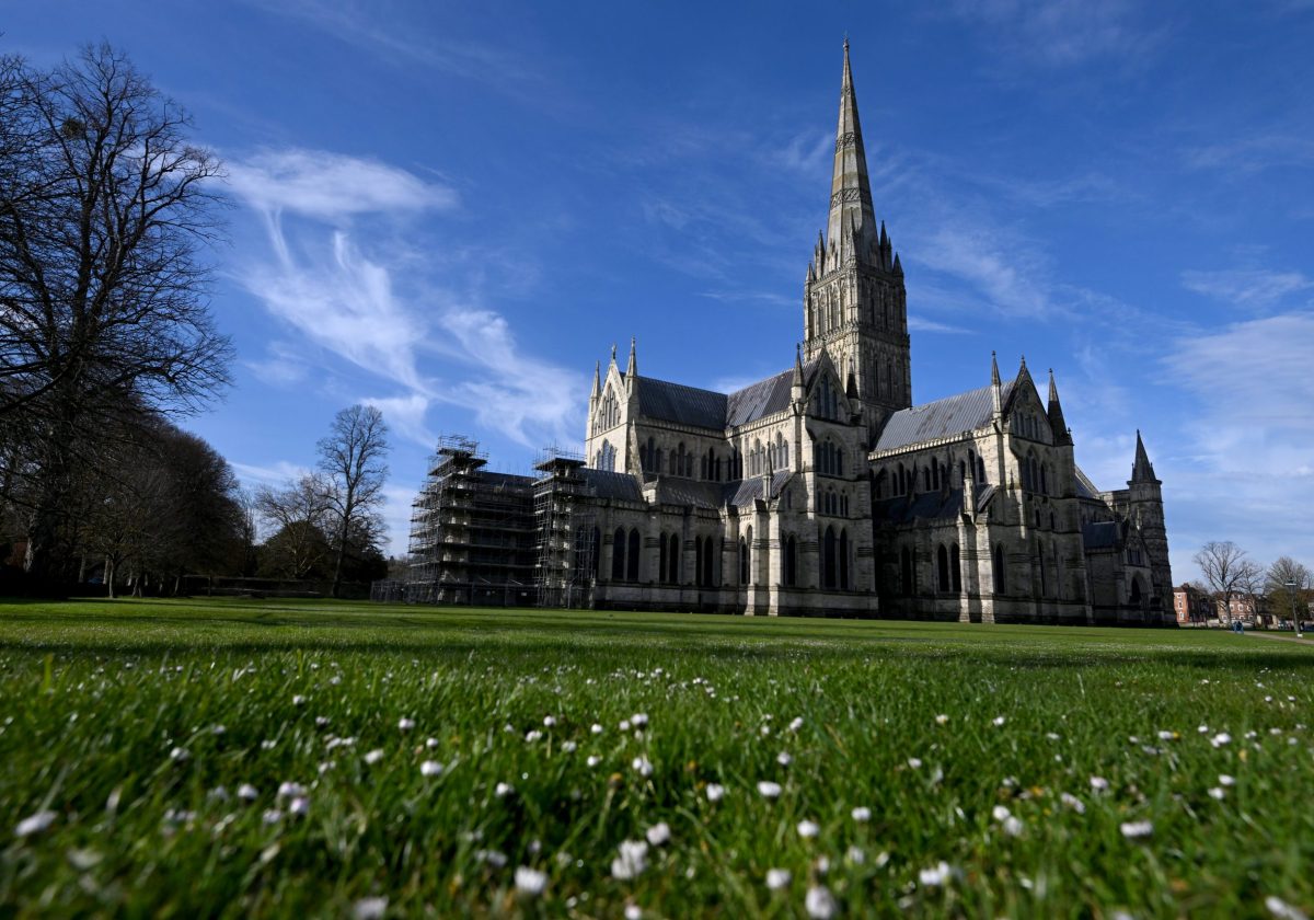 External view of the Cathedral in spring