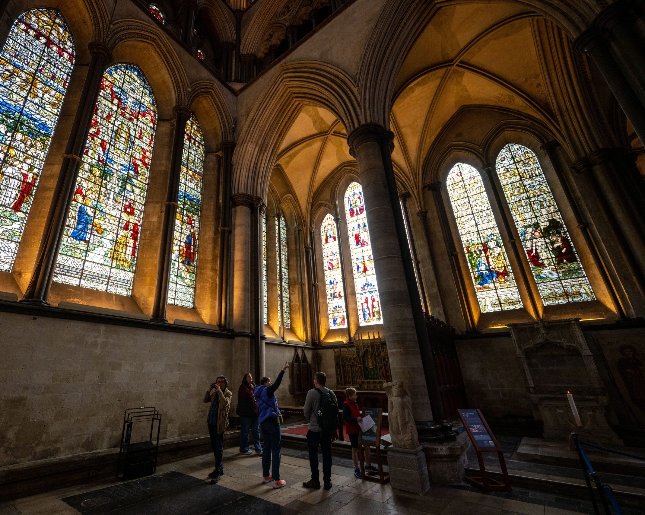 Visitors in the Morning Chapel